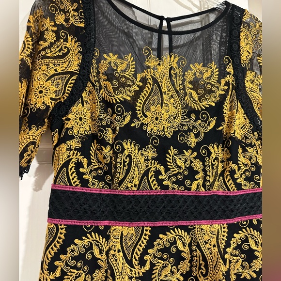 Anthropologie Lace Embroidered Dress NWT - Picture 2 of 4
